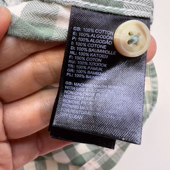The North Face Green & White Plaid
Checked Button Down Shirt Sz XXL 100% Cotton - Picture 8 of 10